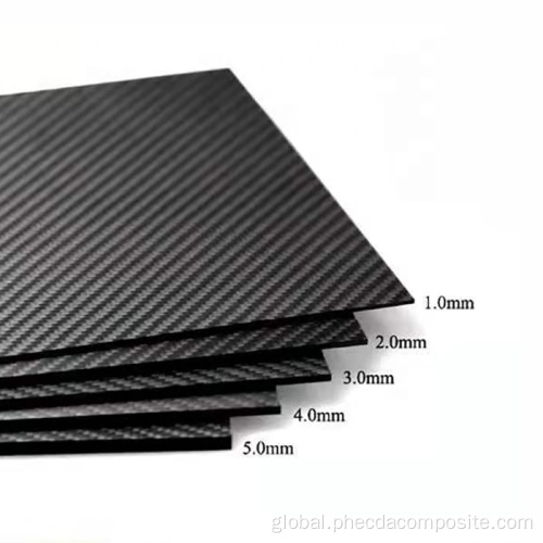 Cfrp Plates glossy carbon fiber laminate sheet plate Manufactory